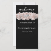 Pastel Pink Peony-Wedding Rings-Wedding Programm- (Vorderseite)