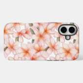 Pastel Pink Plumeria Frangipani Floral Case-Mate iPhone Hülle (Rückseite (Horizontal))