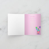 PASTEL PINK POLKA DOT CIRCUS DANK IHRER KARTE (Innenseite)