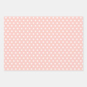 Pastel Pink Polka Dot Wrapping Paper Sheets Geschenkpapier Set (Vorderseite)