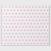Pastel Pink Polka Dots Geschenkpapier (Flach)