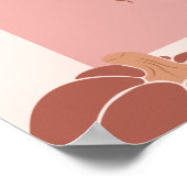 Pastel Pink Pumpkin Erster Geburtstag Custom SIgn Poster (Ecke)