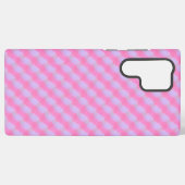 Pastel Pink Purple Gingham Check Phone Case Samsung Galaxy Hülle (Rückseite (Horizontal))