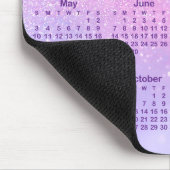 Pastel Pink Purple Glitter 2026 Calendar Mousepad (Ecke)
