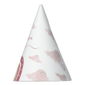 Pastel Pink Rainbow Boho Wolken Geburtstag Partyhütchen (Rechts)