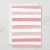 Pastel Pink Rainbow Clouds Girl Baby Shower Strip Einladung (Rückseite)