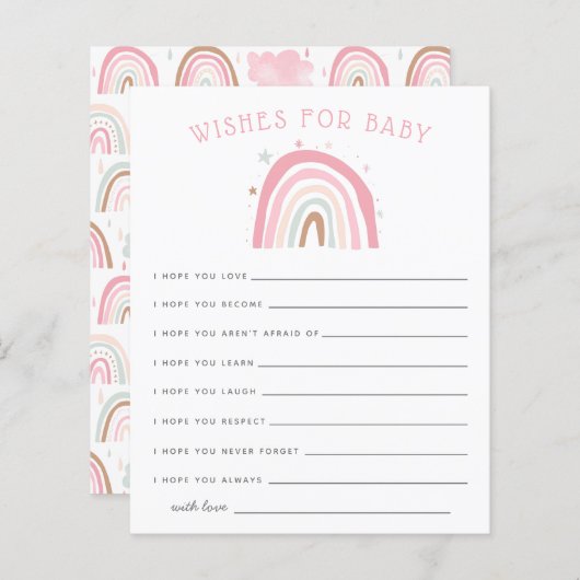 Pastel Pink Regenbogendusche Wünsche für Kinderkar (Vorne/Hinten)