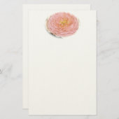 Pastel Pink Rose Briefpapier (Vorne/Hinten)