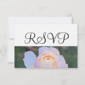 Pastel Pink Rose UAWG RSVP Karte (Vorderseite)