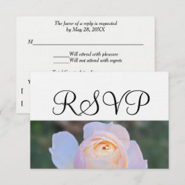 Pastel Pink Rose UAWG RSVP Karte