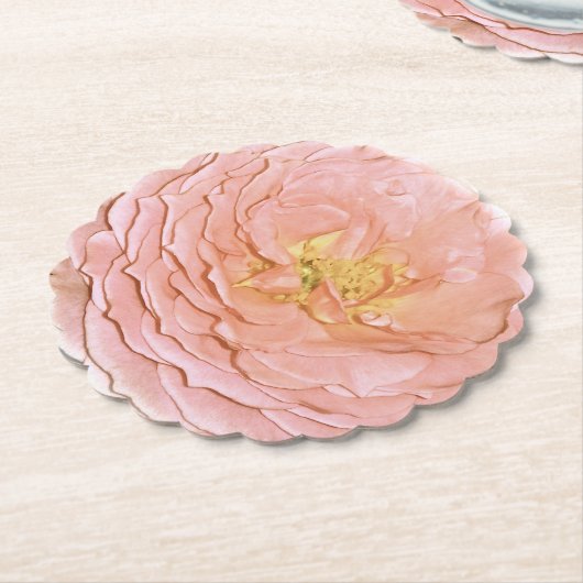 Pastel Pink Rose Untersetzer (angewinkelt)