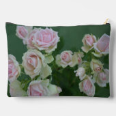 Pastel Pink Roses Ästhetik Zubehörtasche (Rückseite)
