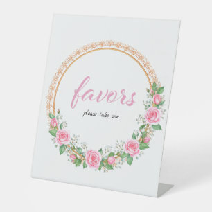 Pastel Pink Roses & Baby's Atem-Lieblinge Sockelschild
