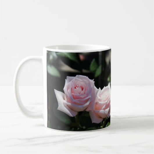 Pastel Pink Roses Kaffeetasse (Links)
