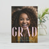 Pastel Pink Sea Green High School 2024 Foto Ankündigung (Stehend Vorderseite)