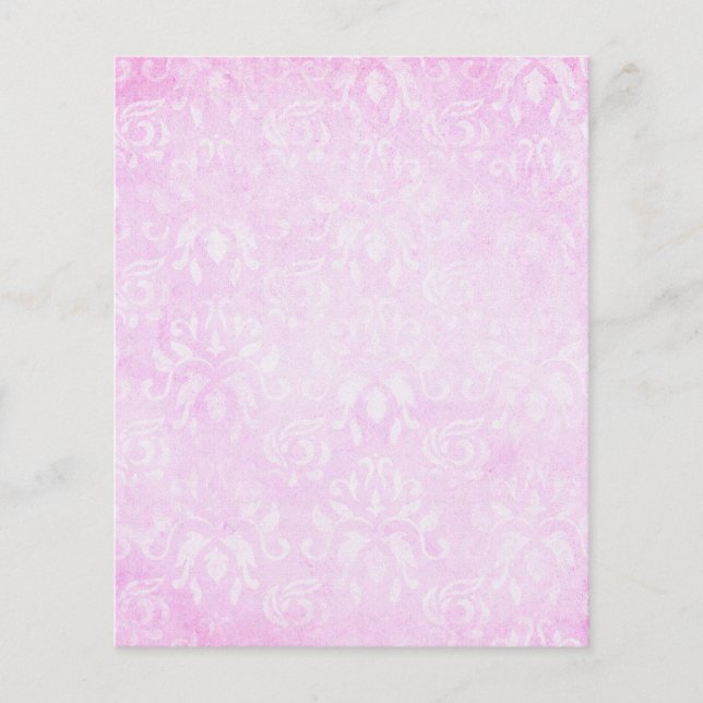 Pastel Pink Shabby Scrapbook Paper (Vorderseite)