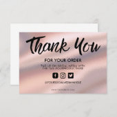 Pastel Pink Silk Danke, Media Insert (Vorne/Hinten)