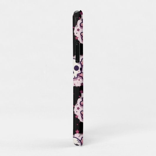 Pastel Pink Skull and Crossbones Case-Mate iPhone Hülle (Hinten/Rechts)