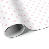 Pastel Pink Small Polka Dot Geschenkpapier (Rolleneckpunkt)