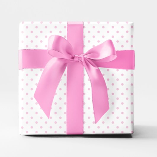Pastel Pink Small Polka Dot Geschenkpapier