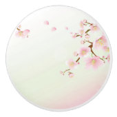 Pastel Pink Spring Cherry Blossom Keramikknauf (Vorderseite)
