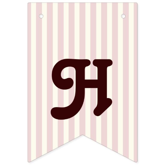 Pastel Pink Stripe Niedlich Baby Koala Girl Geburt Wimpelkette (Zweite Fahne)