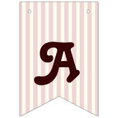 Pastel Pink Stripe Niedlich Baby Koala Girl Geburt Wimpelkette (Dritte Fahne)