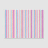 Pastel Pink Stripes Seidenpapier (Vorderseite)