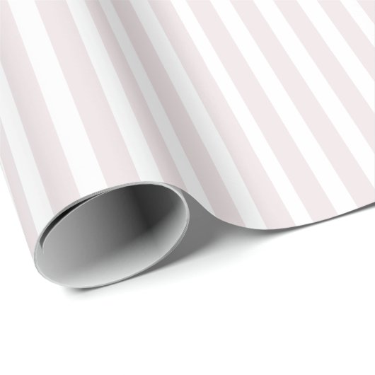 Pastel Pink Stripped  Geschenkpapier (Rolleneckpunkt)