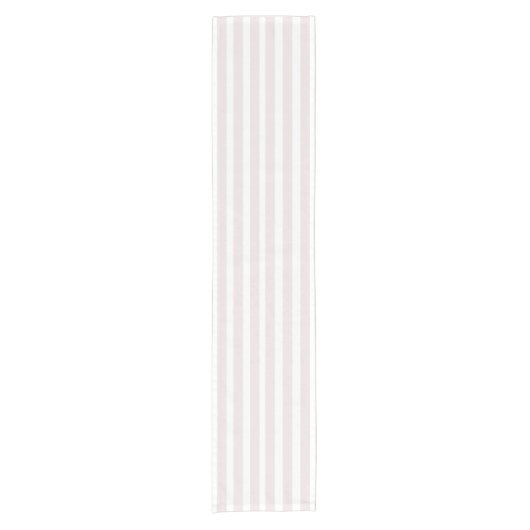 Pastel Pink Stripped Kurzer Tischläufer (Vorderseite)