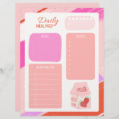 Pastel Pink Tägliche Mahlzeit (Vorne/Hinten)