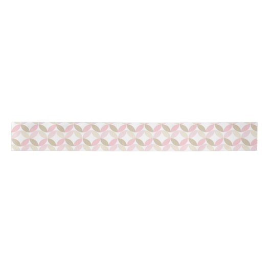 PASTEL PINK & TAN PATTERN SATINBAND (Vorderseite)