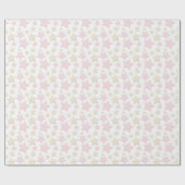 PASTEL PINK & TAN STARS GESCHENKPAPIER (Flach)