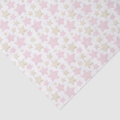 PASTEL PINK & TAN STARS SEIDENPAPIER (Ausschnitt)