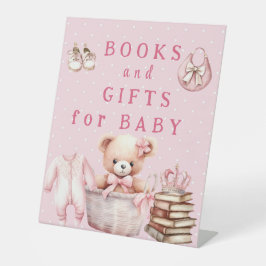 Pastel Pink Teddy - Books and Gifts for Baby   Sockelschild