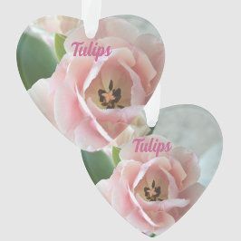 Pastel Pink Tulips mit dem Namen Floral Botanisch Ornament