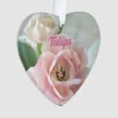 Pastel Pink Tulips mit dem Namen Floral Botanisch Ornament (Vorderseite)