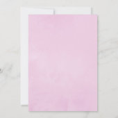 Pastel Pink und Blue Floral Baby Dusche Einladung (Rückseite)