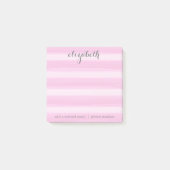 Pastel Pink und Gray Stationery Suite für Frauen Post-it Klebezettel (Vorderseite)