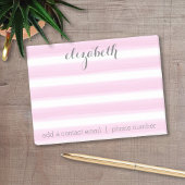 Pastel Pink und Gray Stationery Suite für Frauen Post-it Klebezettel