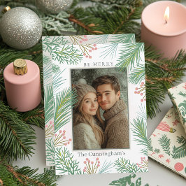 Pastel Pink und Grüne Heilige Weihnachten