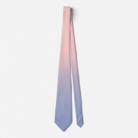 Pastel Pink und Sky Blue ombre Krawatte (Vorderseite)