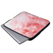 PASTEL PINK VALENTINE HEARS & BLUME PETALS LAPTOPSCHUTZHÜLLE (Vorne Knopf)