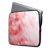 PASTEL PINK VALENTINE HEARS & BLUME PETALS LAPTOPSCHUTZHÜLLE (Vorderseite Links)