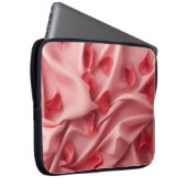 PASTEL PINK VALENTINE HEARS & BLUME PETALS LAPTOPSCHUTZHÜLLE (Vorne Rechts)