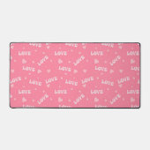 PASTEL PINK VALENTINE LIEBE SCRIPT SCHREIBTISCHUNTERLAGE (Vorderseite)