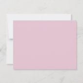 pastel pink wavy border note card einladung (Rückseite)