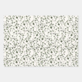 Pastel Pink Wedding Bridal Elegantes Flora und Fau Geschenkpapier Set (Vorderseite 3)