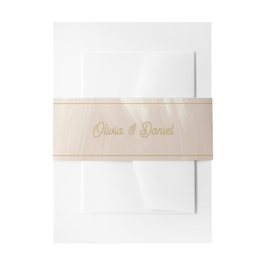 Pastel Pink Wedding Einladungsbanderole (Vorderseite Beispiel)