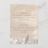 Pastel Pink Wedding Enclosure Card Begleitkarte (Rückseite)